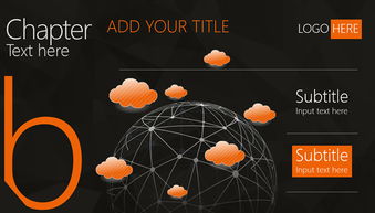 互聯網科技云概念產品與服務介紹ppt模板